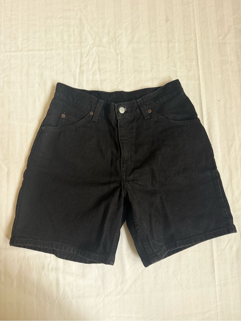 Levi's Black High-Rise Jean Shorts